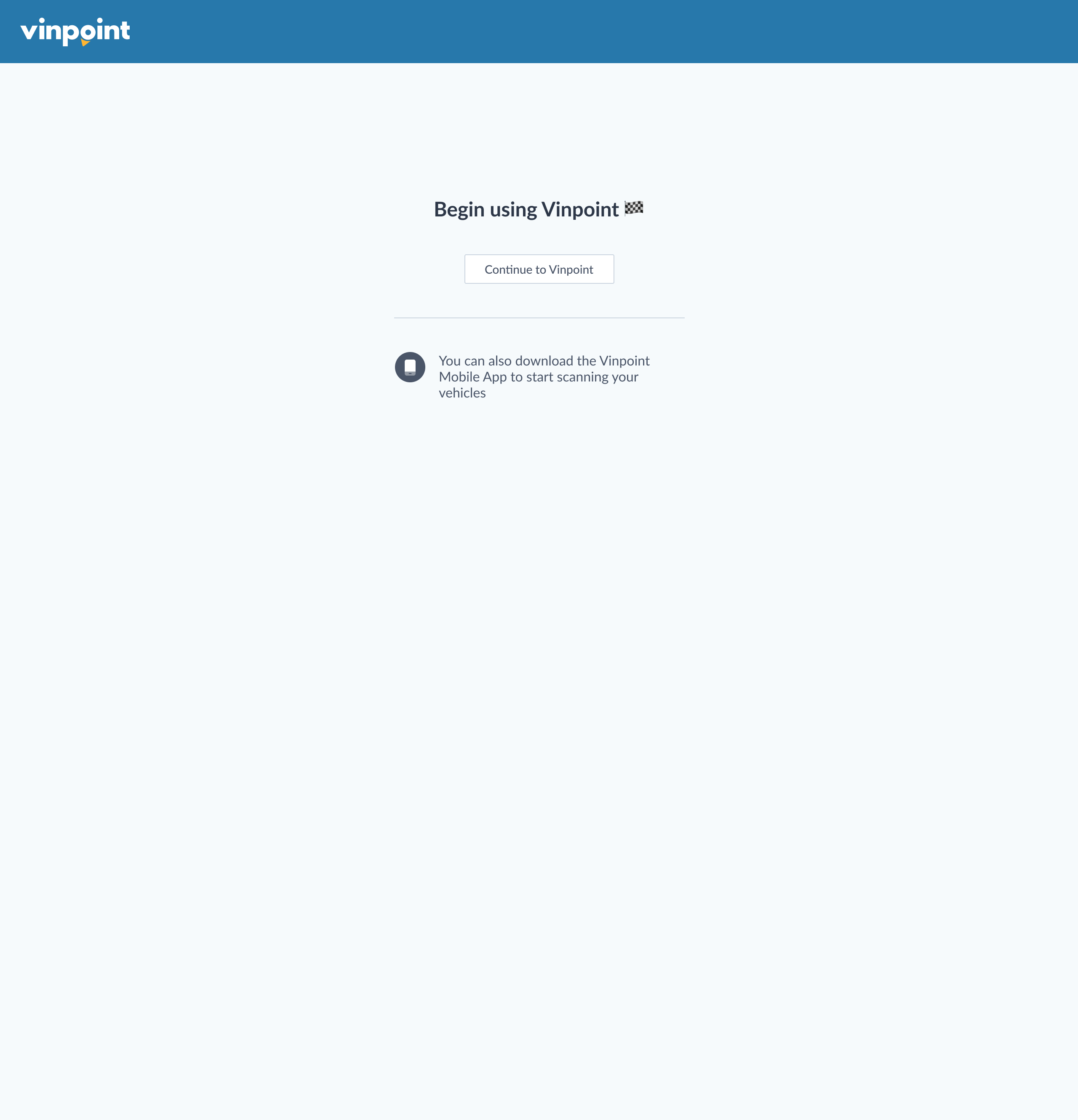 Continue to Vinpoint